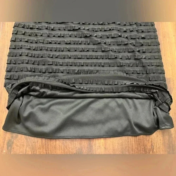 Frank Lyman Design Ruffle Dress Size 6 Ruffles Midi Lined Stretch Square Modest - Picture 6 of 13